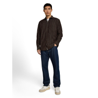 Tom Tailor Shirt Corduroy Checked Dark Brown